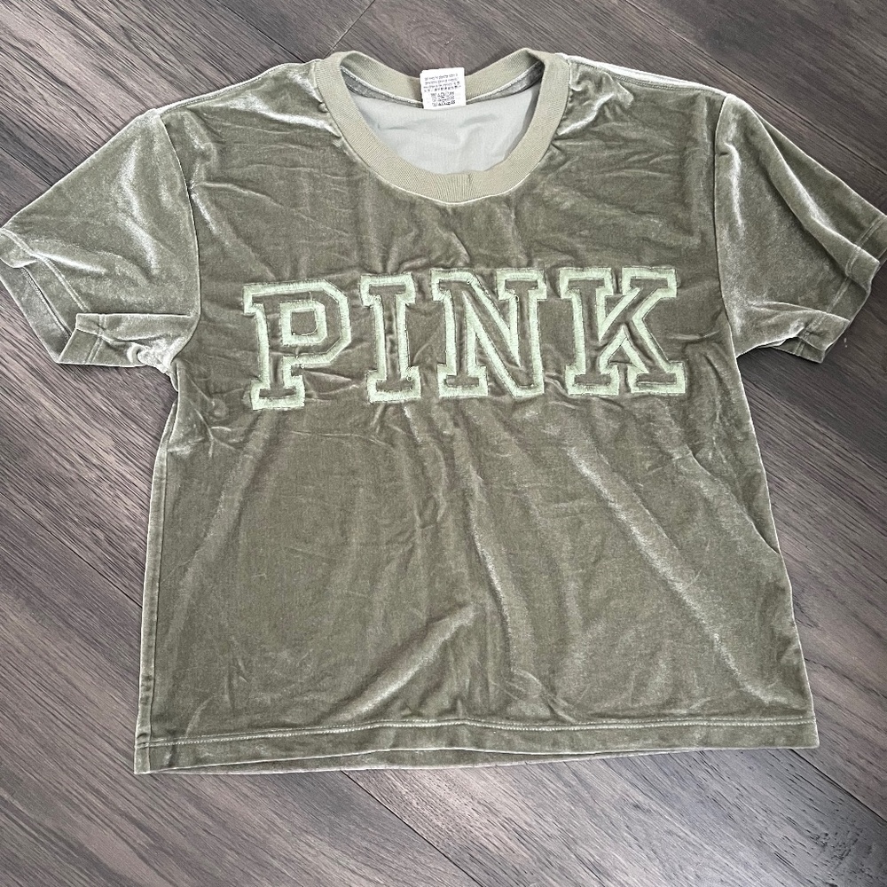 PINK by Victorias Secret Velour Crop Top